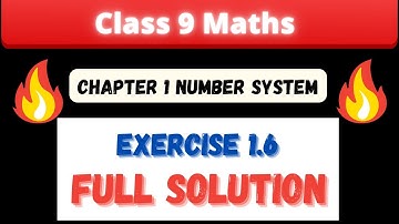 Class 9 Maths | Chapter 1 | Exercise 1.6 | Number system | Solutions |