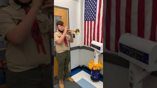 Wyatt Meyer plays Taps to Honor Veteran's Day at OCS!