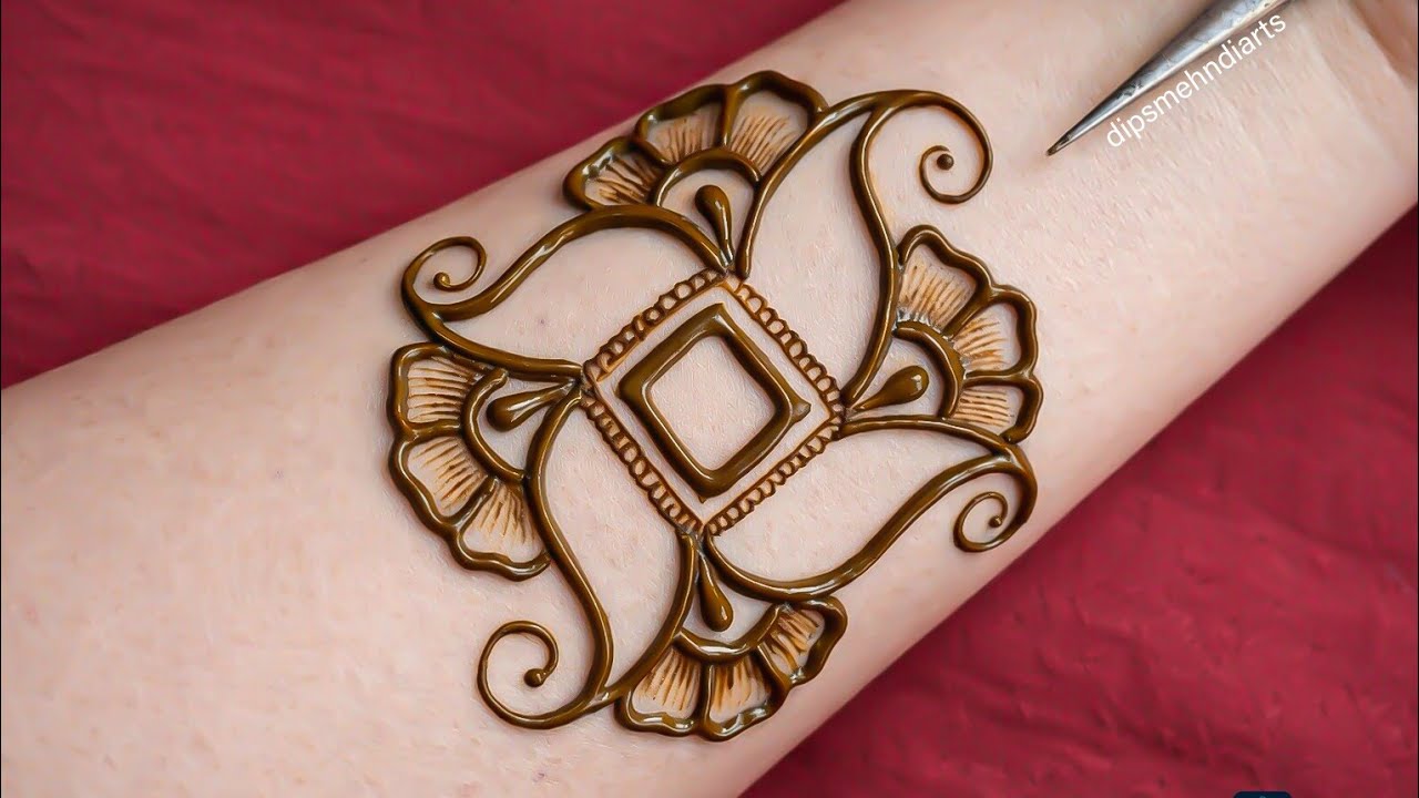 Простой и легкий дизайн мехенди для передней стороны руки || Простой дизайн мехенди для передней ...