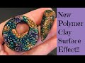 New Polymer Clay Surface Technique Create Unique Small Cells Cabochons Bubble Nails Effect Tutorial