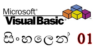 Learn Visual Basic in Sinhala 1 | සිංහලෙන්