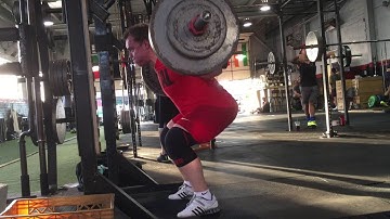 Pause Above Parallel Squats 275 x 3 (Beltless)