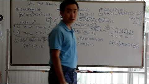 Algebra II Honors Chapter 4 Test Sample Questions 1st Half