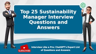 Sustainability Manager Interview Questions and Answers | Top 25