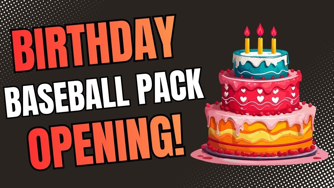 Открываю бейсбольные наборы в свой день рождения! #бейсбольныекарточки #бейсбол