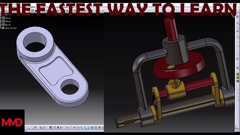 Catia V5 - Complete Project - Oscillating Mechanism - 6 - Arm - PART DESIGN- STEP BY STEP !