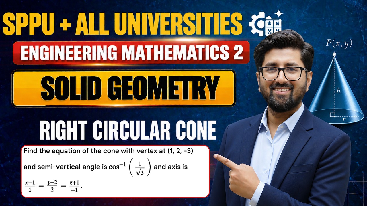 Right Circular Cone | SOLID GEOMETRY | engineering mathematics 2 ...