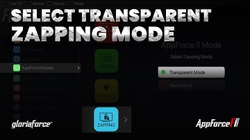 How To Select Transparent Zapping Mode in || Appforce II || GloriaForce || Android TV Box