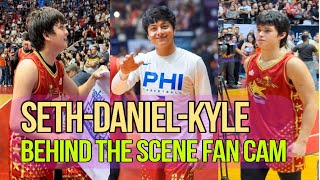 DANIEL PADILLA, SETH FEDELIN, KYLE ECHARRI BEHIND THE SCENE FAN CAM