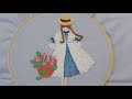 Girl hand embroidery | ปักผ้ารูปผู้หญิง | ปักผ้ารูปคน