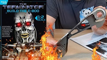Build The Terminator T-800 Issue 55 - Fitting A Joint Mechanism To The Right Thigh (Speed Build)