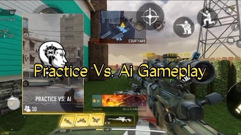 Call of Duty Mobile Practice VS AI Gameplay