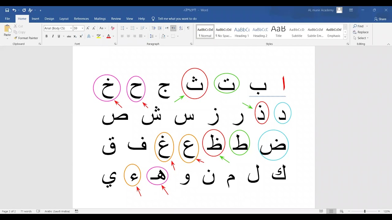 ደርስ  1 || ተመሳሳይ መውጫ ያላቸው ፊደላት እና አነባበባቸው እንድሁም አልሐረካት || ዘወትር እሁድ ከፈጅር በኋላ || በአል ሙኒር ቁርኣን አካዳሚ የቀረበ