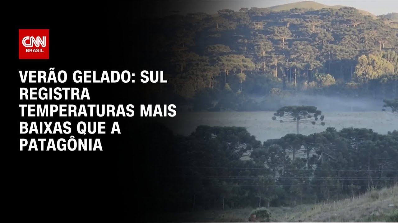 Verão gelado: Sul registra temperaturas mais baixas que a