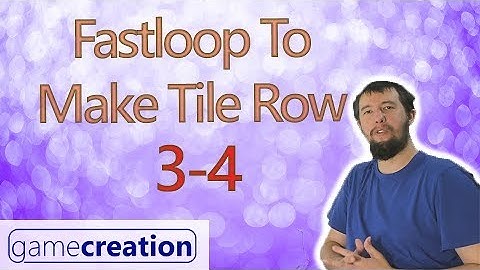 Using Fastloops To Create A Row Of Tiles - Clickteam Fusion 2.5