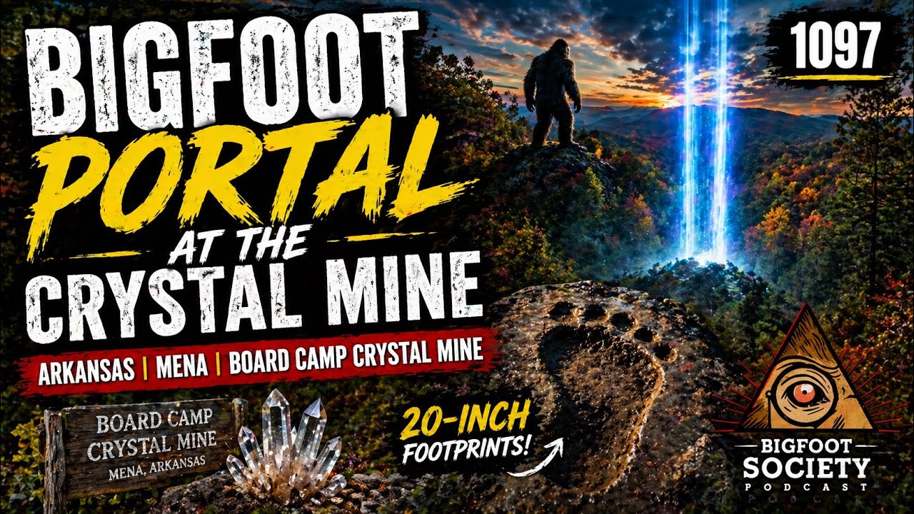 Arkansas Crystal Mine Bigfoot: 10-Foot Creature, Tracks & Lights | Bigfoot Society 1097