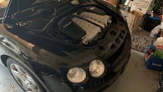 Bentley Continental GT headlight Bulb Repair Without Bumper Removal🤔