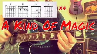 Miniatura del video "A Kind Of Magic - Queen - Acoustic Guitar Play Along (Chord Boxes)"