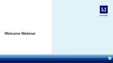 Sumo Logic Welcome Webinar