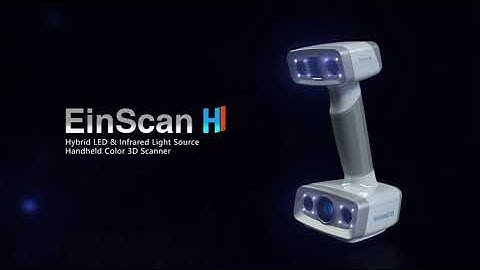 EinScan H 3D scanner for handheld scanning. Hybrid Structured Light an Infrared.