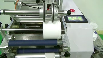 round jar labeling machine with clear label sensor &printer semi automatic tested for UK customer