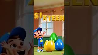 Breaking Eggs to Learn Numbers 😍 Count &amp; Spell 1–30! #shorts #kidseducatio #learn12345 #cartoon