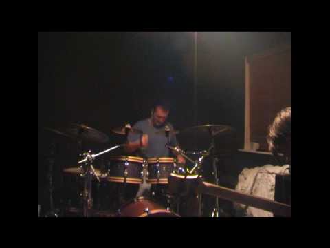 Dark D&B Tom Corcoran drums Werner Hartslief bass jamming at Toms