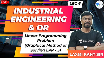 Linear Programming Problem (Graphical method of solving LPP-3) | L - 6 |Industrial Engineering