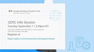 Google Developer Student Club - Info Session