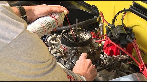 How to clean a gasoline carburetor upper engine (air intake) using Sea Foam Spray