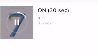 [방탄소년단] BTS ‘ON’ TikTok Preview (30 sec) | Map of The Soul: 7