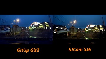 SJCam SJ6 Legend versus GitUp Git2 Lowlight DashCam Test