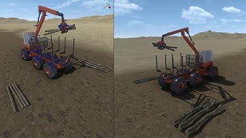 Real time simulation of a forwarder using AGXUnity