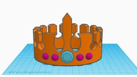 How to create a Crown on Tinkercad