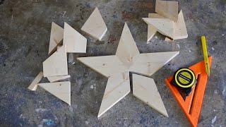 Match Highlights How to make a wooden star