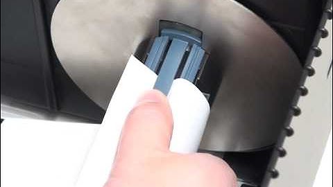 CL4NX Printer - How to Install Label Roll (Rewinder)