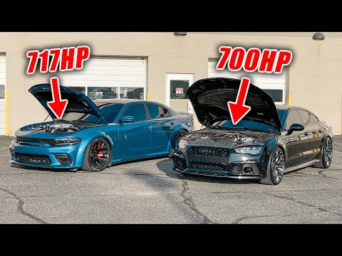 CHARGER HELLCAT VS 700HP AUDI RS7 RACE!