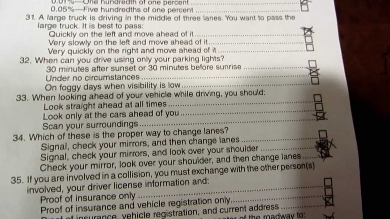 dmv written test california 2019 practice