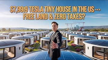 Elon Musk Officially Launches the $7,999 Tesla Tiny House in the US — FREE Land & Zero Taxes?
