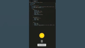 Bulb 💡 animation #coding #html#css #Javascript