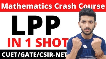 Linear Programming Problem in one shot | All Examples and Concepts