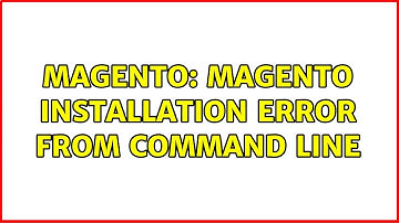 Magento: Magento installation error from command line (3 Solutions!!)