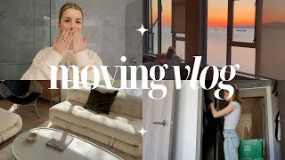 MOVING VLOG | empty apartment tour, packing, furniture shopping