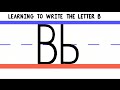 Write The Letter B ABC Writing For Kids Alphabet Handwriting By 123ABCtv 