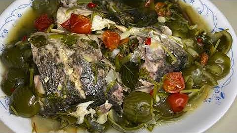 Boiled Fish with Thai Eggplants - Nqaij Ntses Ncu Xyaw Txiv Lws Txaij
