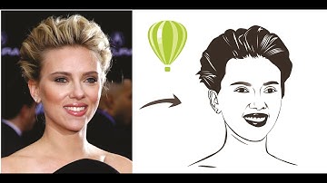 How to convert images into line art in CorelDraw x7 ll corel draw designs ll CorelDraw tutorial