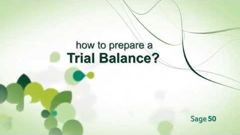 Sage50   Trial Balance