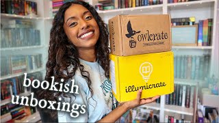 TRIPLE BOOKISH UNBOXING | February Owlcrate, Illumicrate, Fairyloot