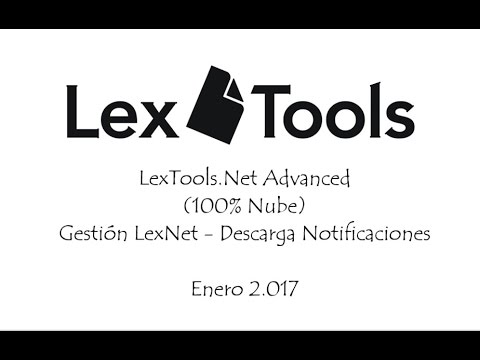 Lextools.Net Advanced - Módulo LexNet 100% nube