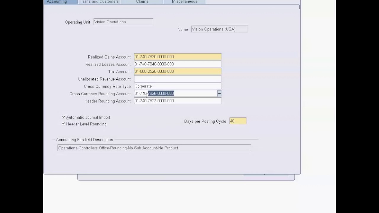 please correct the receivable account assignment in oracle apps